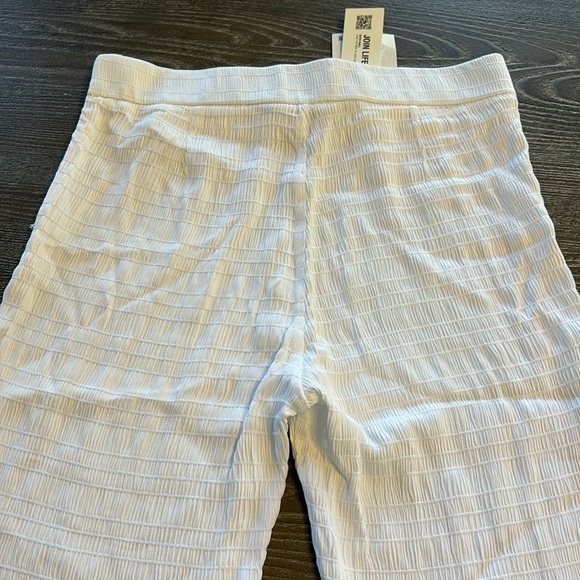 Zara High Waist Textured Flared Leggings White Size M - Picture 12 of 13